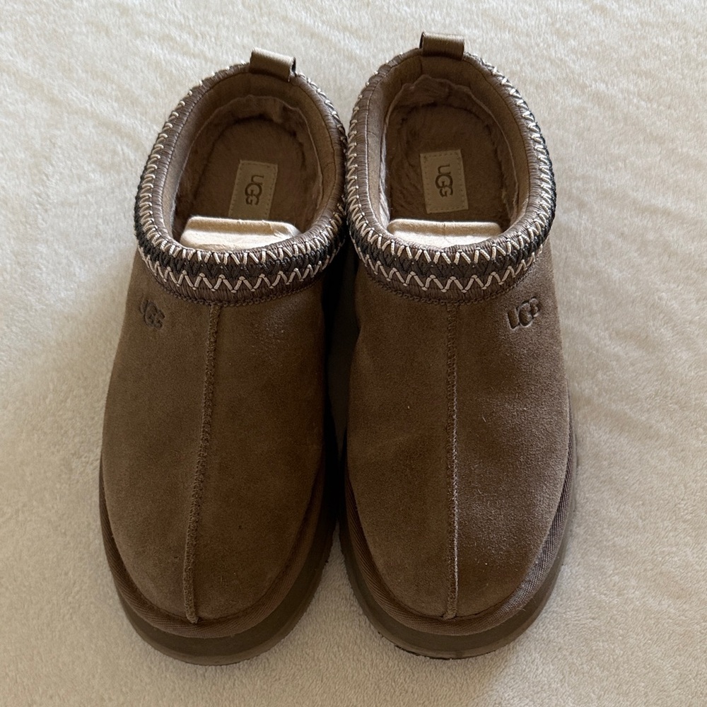 UGG Tan Suede Cozy Slip-Ons